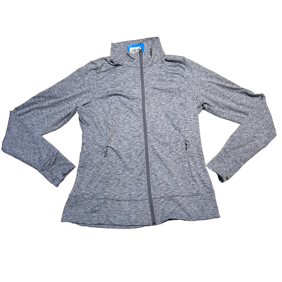 Columbia Women’s Heather Gray Weekend Adventure Full Zip Jacket - Size Medium - Picture 1 of 6